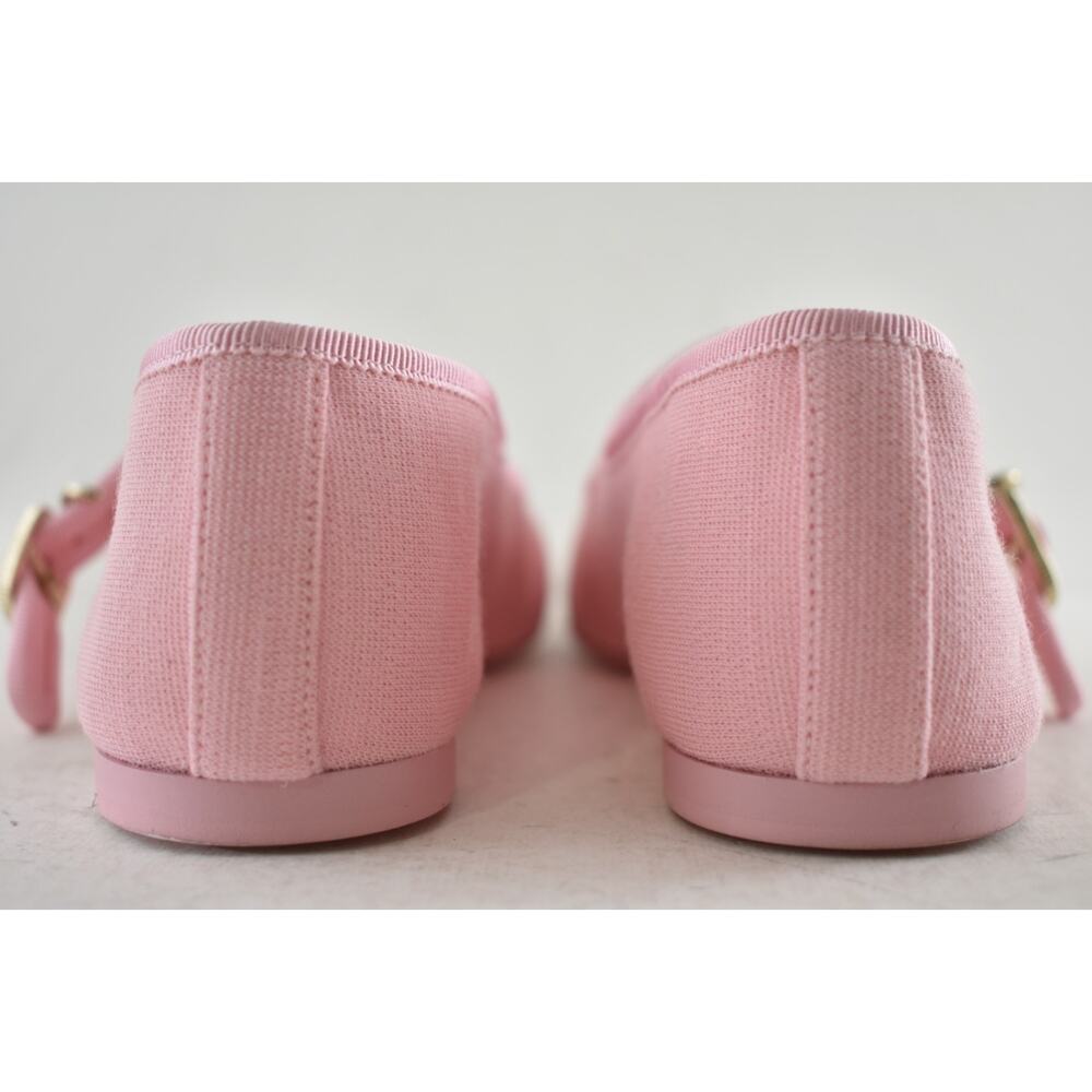 Chanel 25S Pink Fabric Black CC Logo Mary Jane Strap Ballerina Ballet Flat 37 - Picture 15 of 16